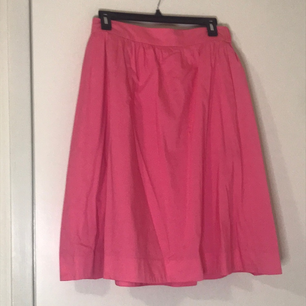 1901 Pink flare skirt knee length